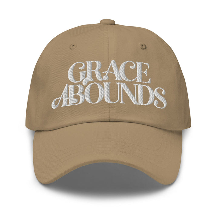 Embroidered Adjustable Baseball Cap Grace Abounds - F/b - Unisex | Baseball