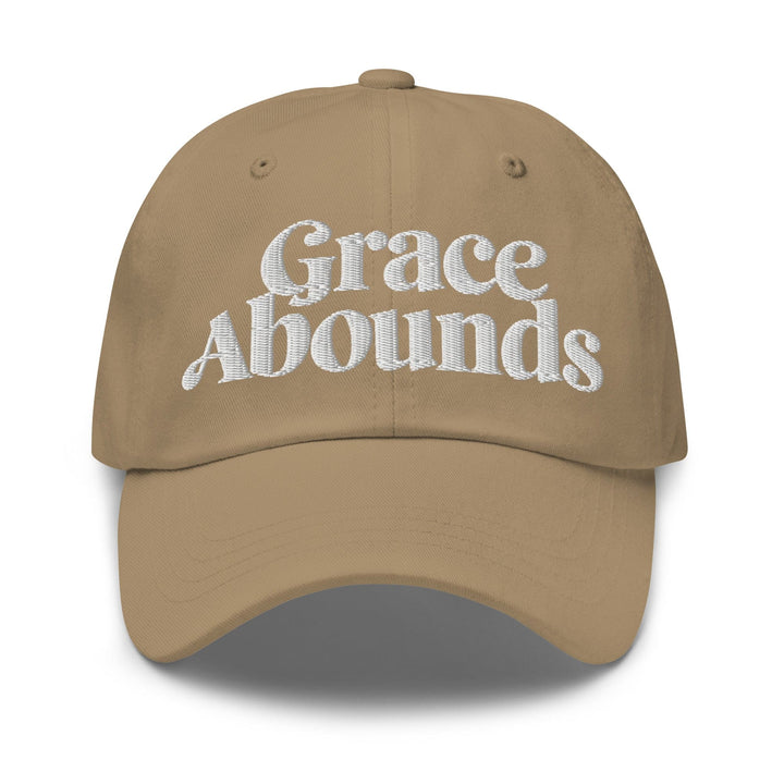 Embroidered Adjustable Baseball Cap Grace Abounds - F/b - Unisex | Baseball