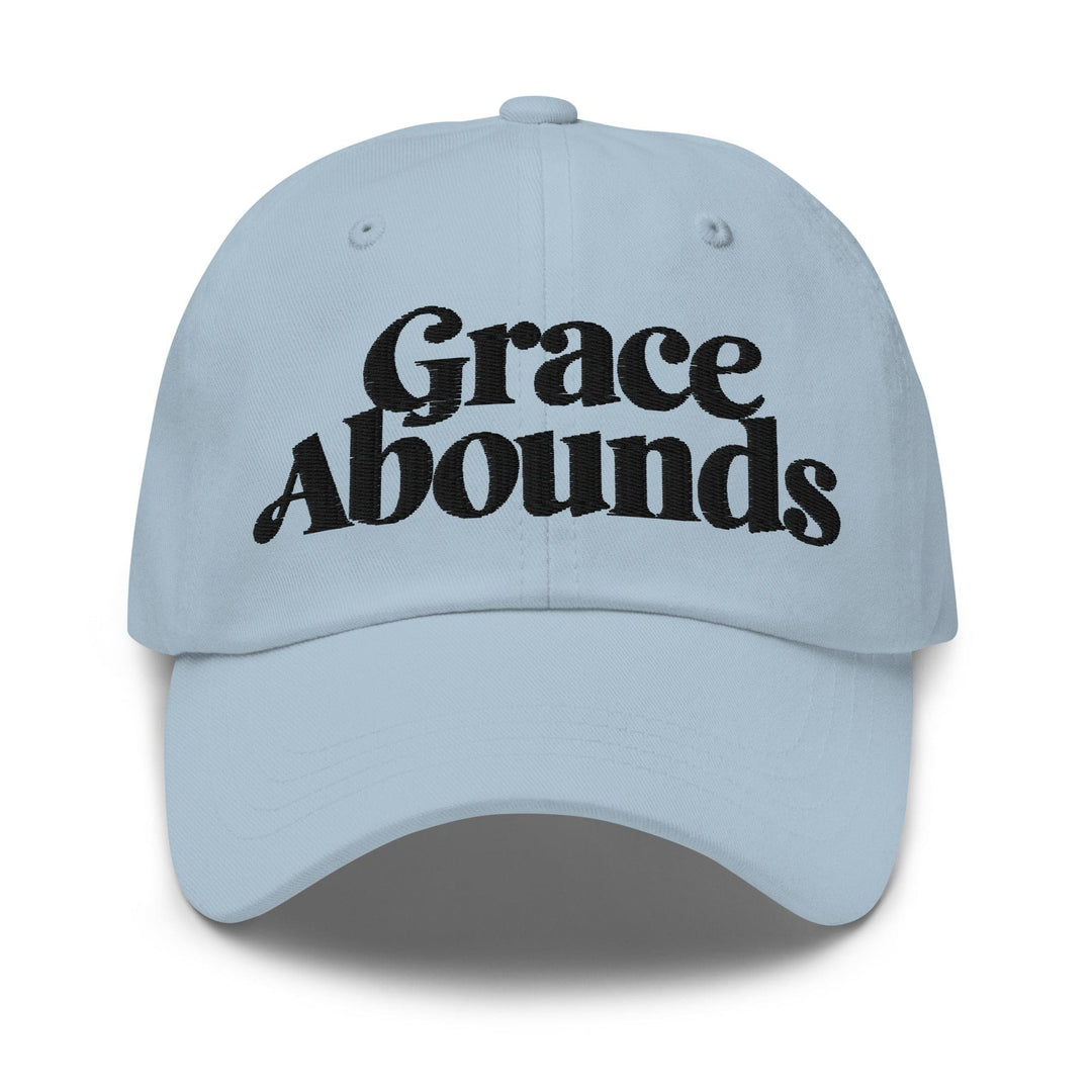 Embroidered Adjustable Baseball Cap Grace Abounds - F/b - Unisex | Baseball