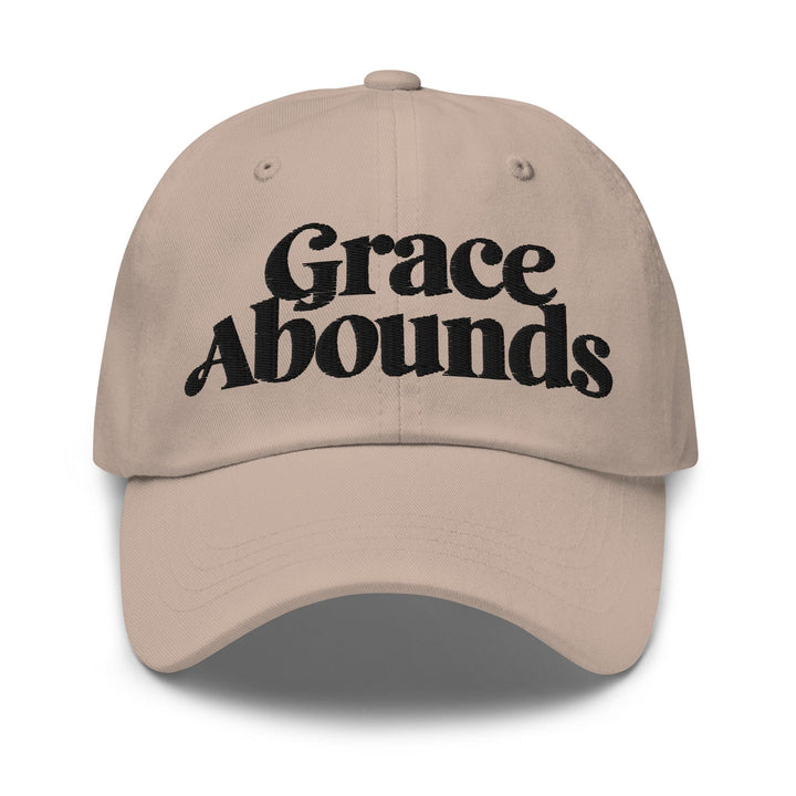 Embroidered Adjustable Baseball Cap Grace Abounds - F/b - Unisex | Baseball