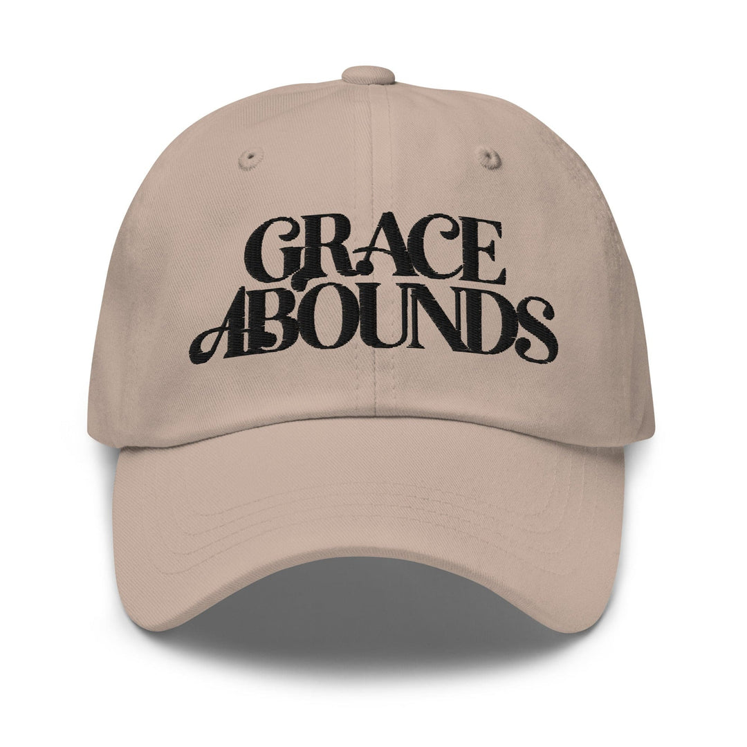 Embroidered Adjustable Baseball Cap Grace Abounds - F/b - Unisex | Baseball