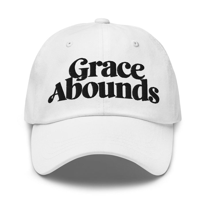 Embroidered Adjustable Baseball Cap Grace Abounds - F/b - Unisex | Baseball