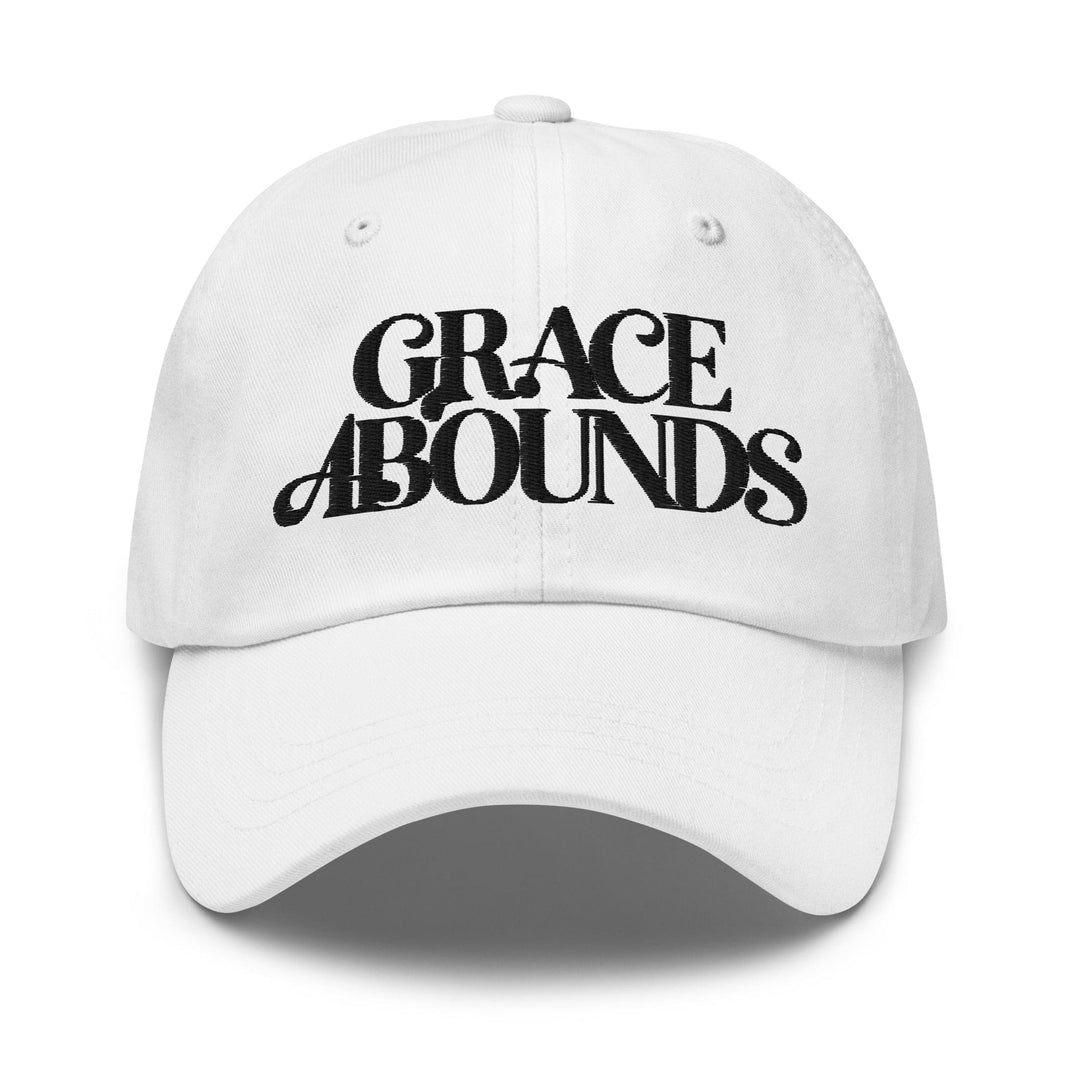 Embroidered Adjustable Baseball Cap Grace Abounds - F/b - Unisex | Baseball