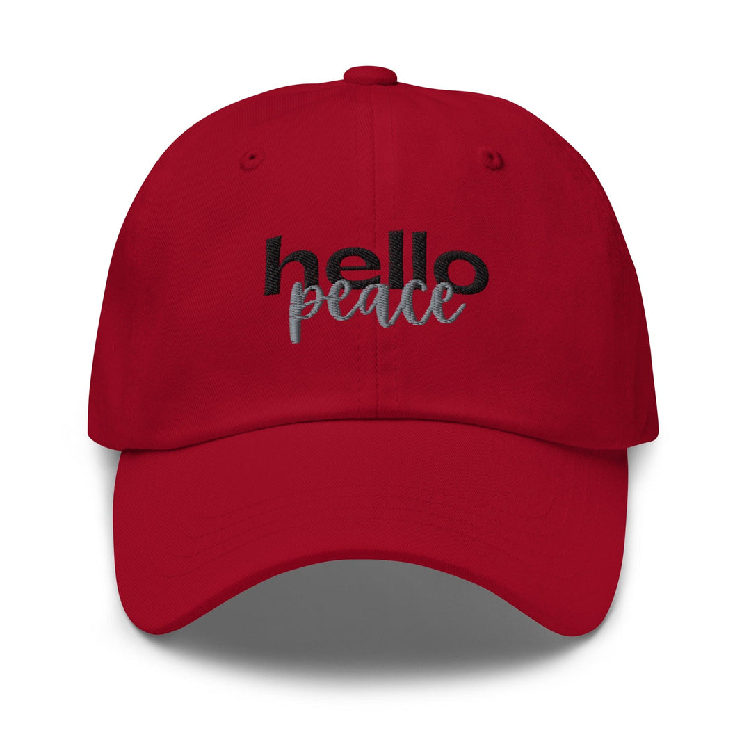 Embroidered Adjustable Baseball Cap Hello Peace - Unisex | Baseball Caps