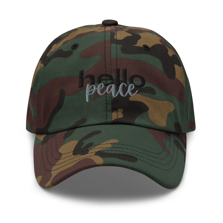 Embroidered Adjustable Baseball Cap Hello Peace - Unisex | Baseball Caps