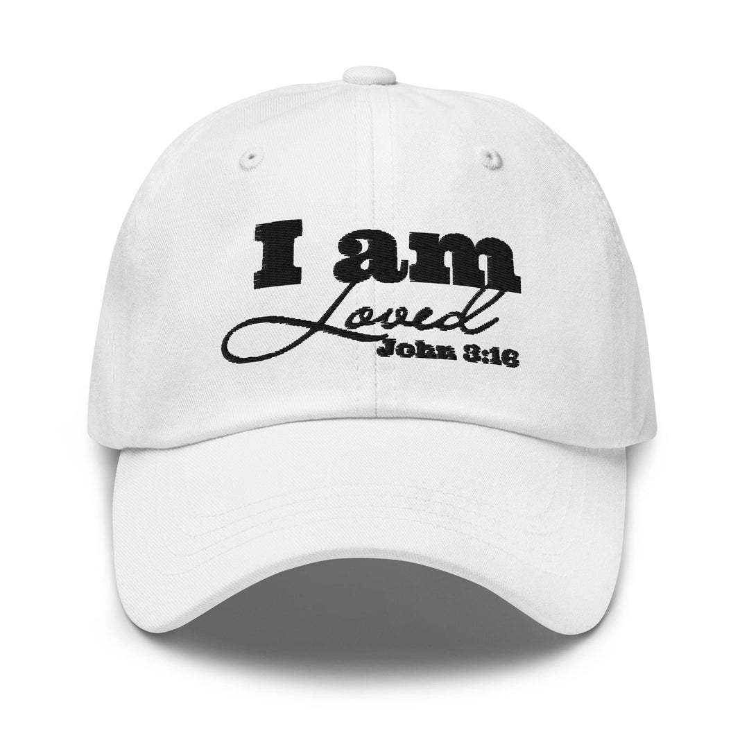 Embroidered Adjustable Baseball Cap i am Loved John 3:16 - Unisex | Baseball