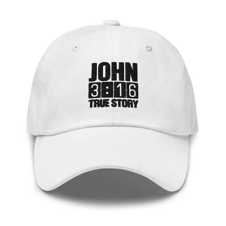 Embroidered Adjustable Baseball Cap John 3:16 True Story - Unisex | Baseball