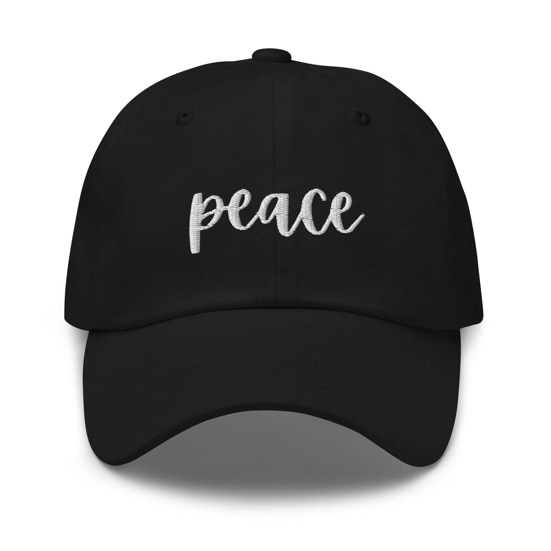 Embroidered Adjustable Baseball Cap Peace