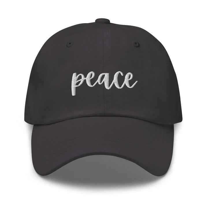 Embroidered Adjustable Baseball Cap Peace - Unisex | Baseball Caps | Embroidered