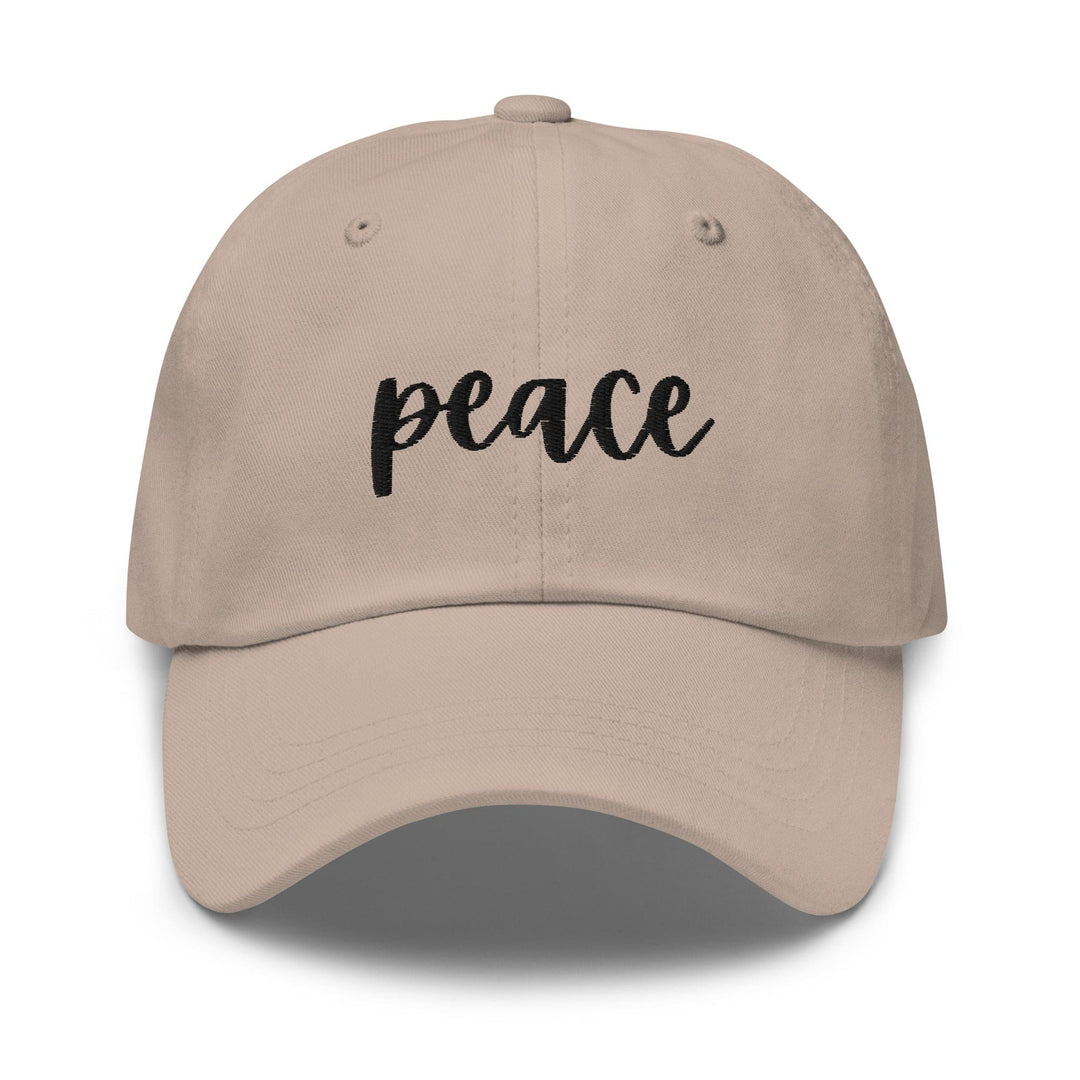 Embroidered Adjustable Baseball Cap Peace - Unisex | Baseball Caps | Embroidered