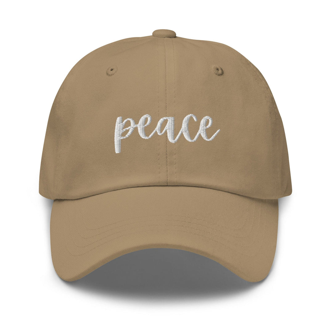 Embroidered Adjustable Baseball Cap Peace - Unisex | Baseball Caps | Embroidered