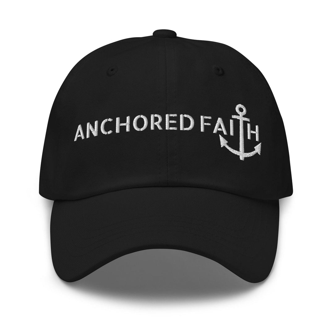 Embroidered Baseball Cap - Adjustable - Anchored Faith
