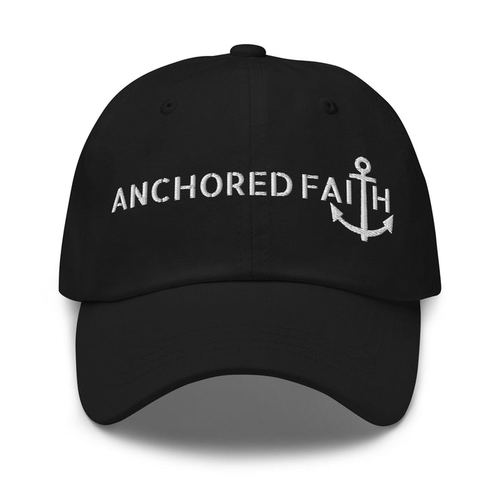 Embroidered Baseball Cap - Adjustable - Anchored Faith