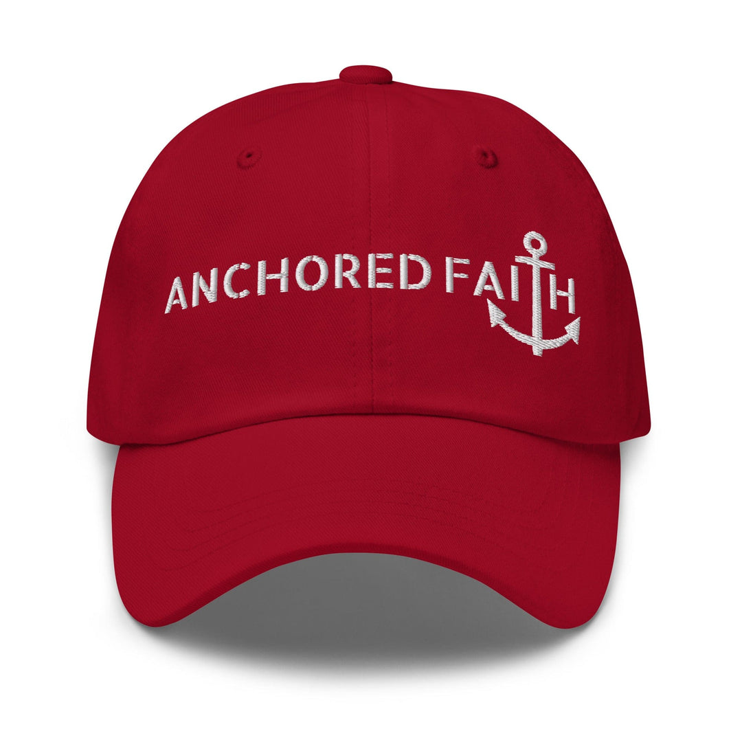 Embroidered Baseball Cap - Adjustable - Anchored Faith