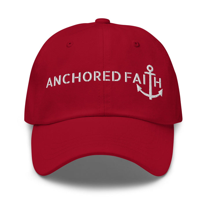 Embroidered Baseball Cap - Adjustable - Anchored Faith