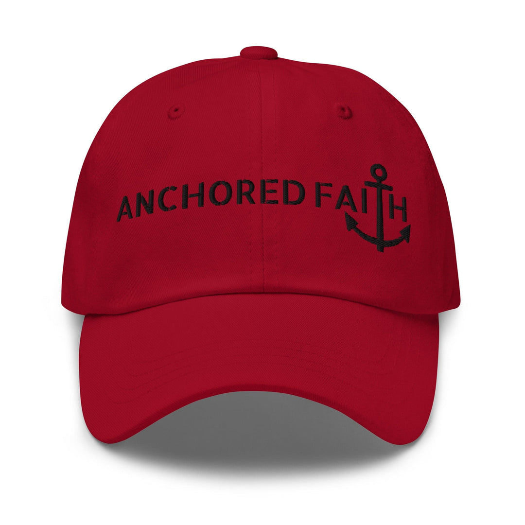 Embroidered Baseball Cap - Adjustable - Anchored Faith