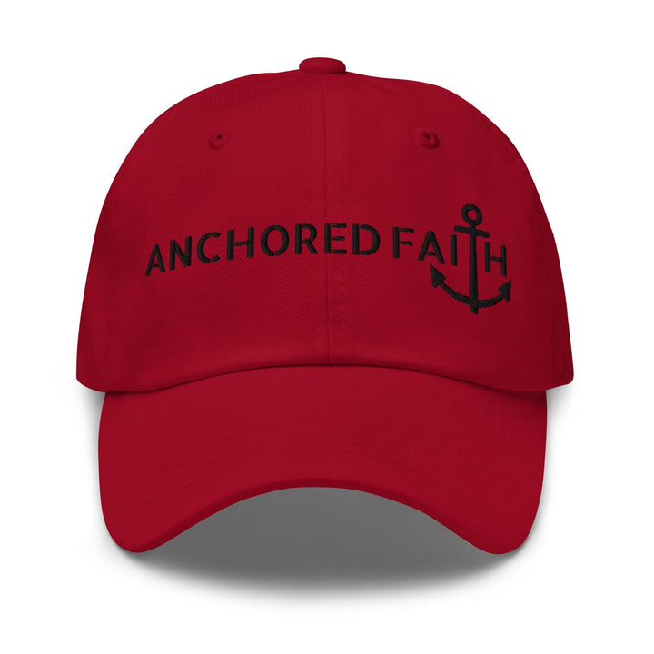 Embroidered Baseball Cap - Adjustable - Anchored Faith