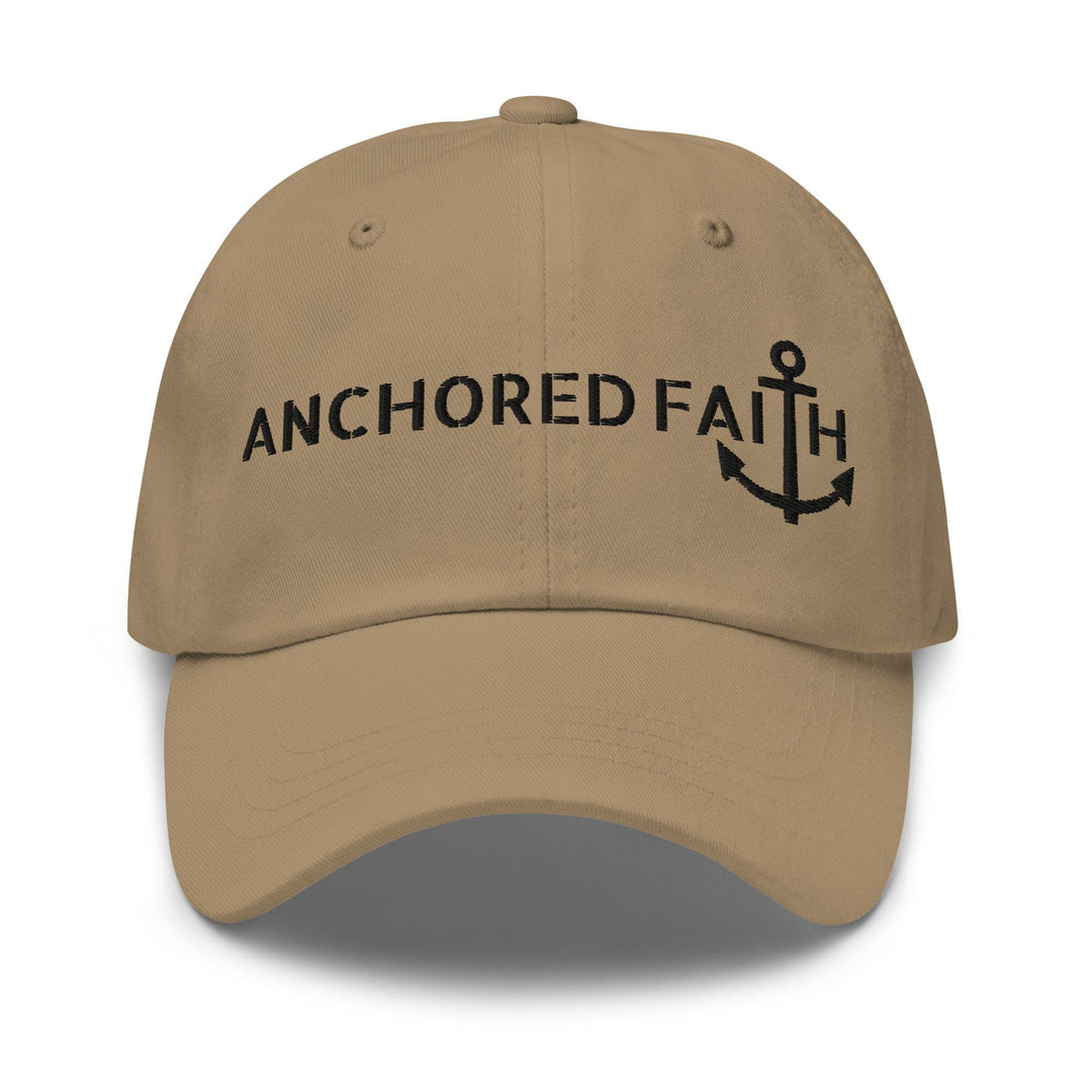 Embroidered Baseball Cap - Adjustable - Anchored Faith