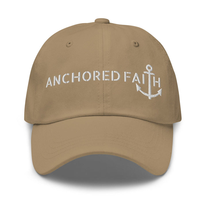 Embroidered Baseball Cap - Adjustable - Anchored Faith