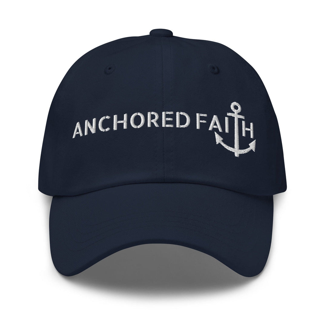 Embroidered Baseball Cap - Adjustable - Anchored Faith