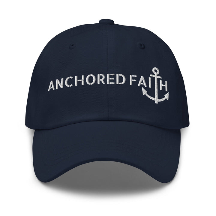 Embroidered Baseball Cap - Adjustable - Anchored Faith