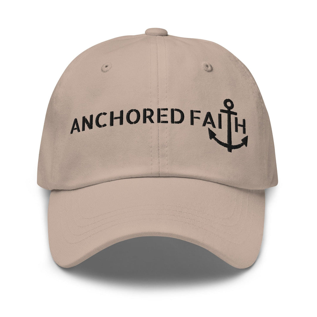Embroidered Baseball Cap - Adjustable - Anchored Faith