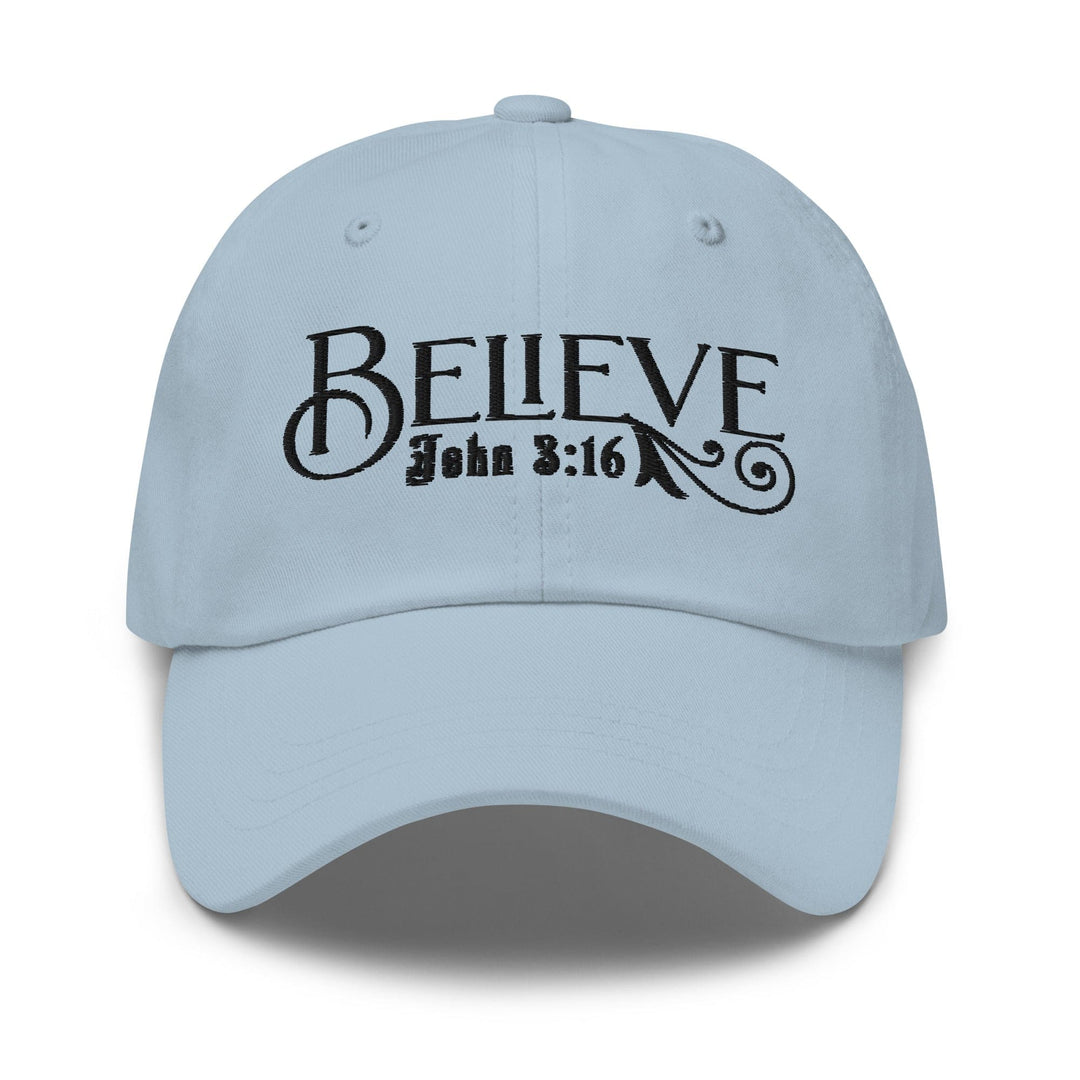 Embroidered Baseball Cap - Adjustable Believe - John 3:16 - Unisex | Baseball