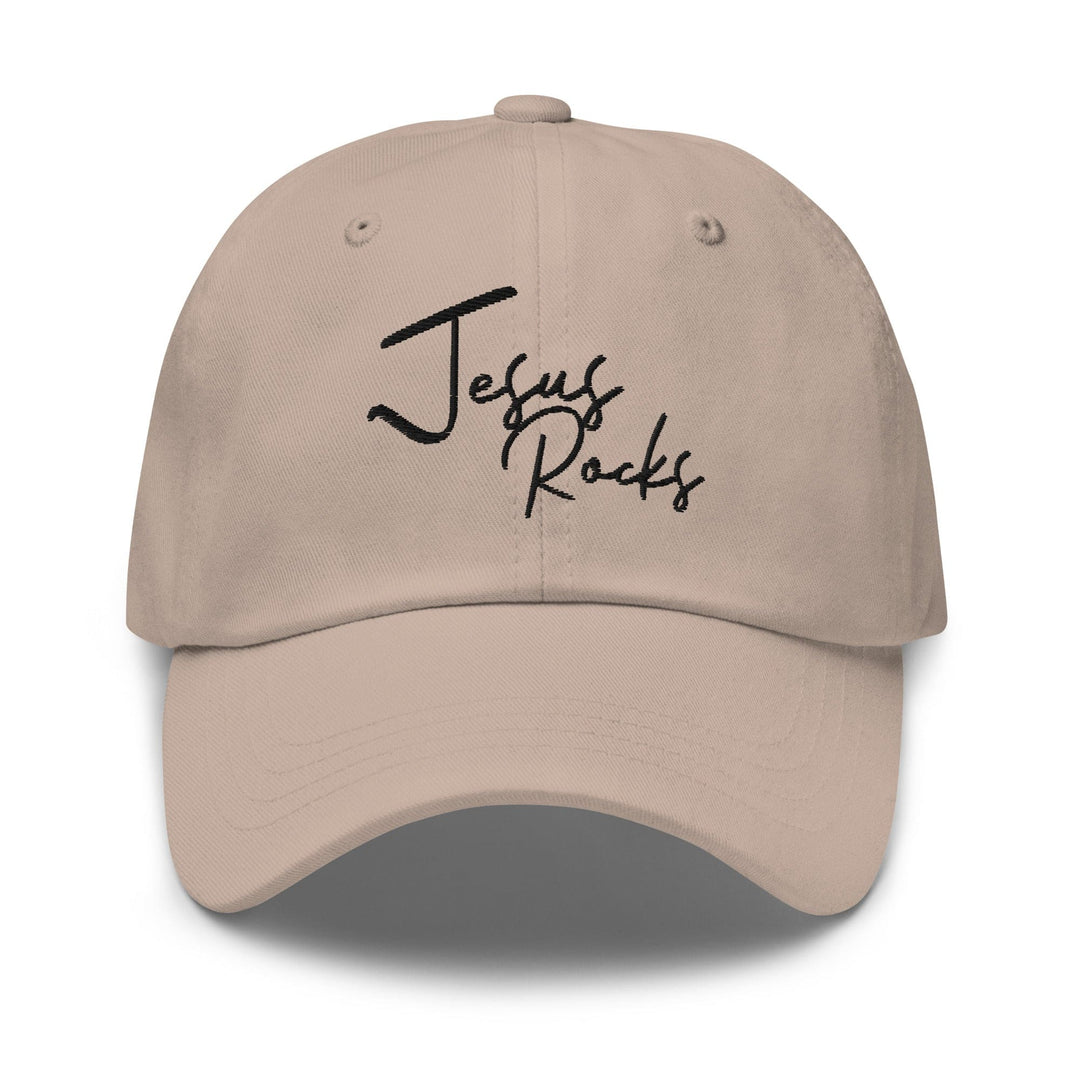 Embroidered Baseball Cap - Adjustable Jesus Rocks - Unisex | Baseball Caps