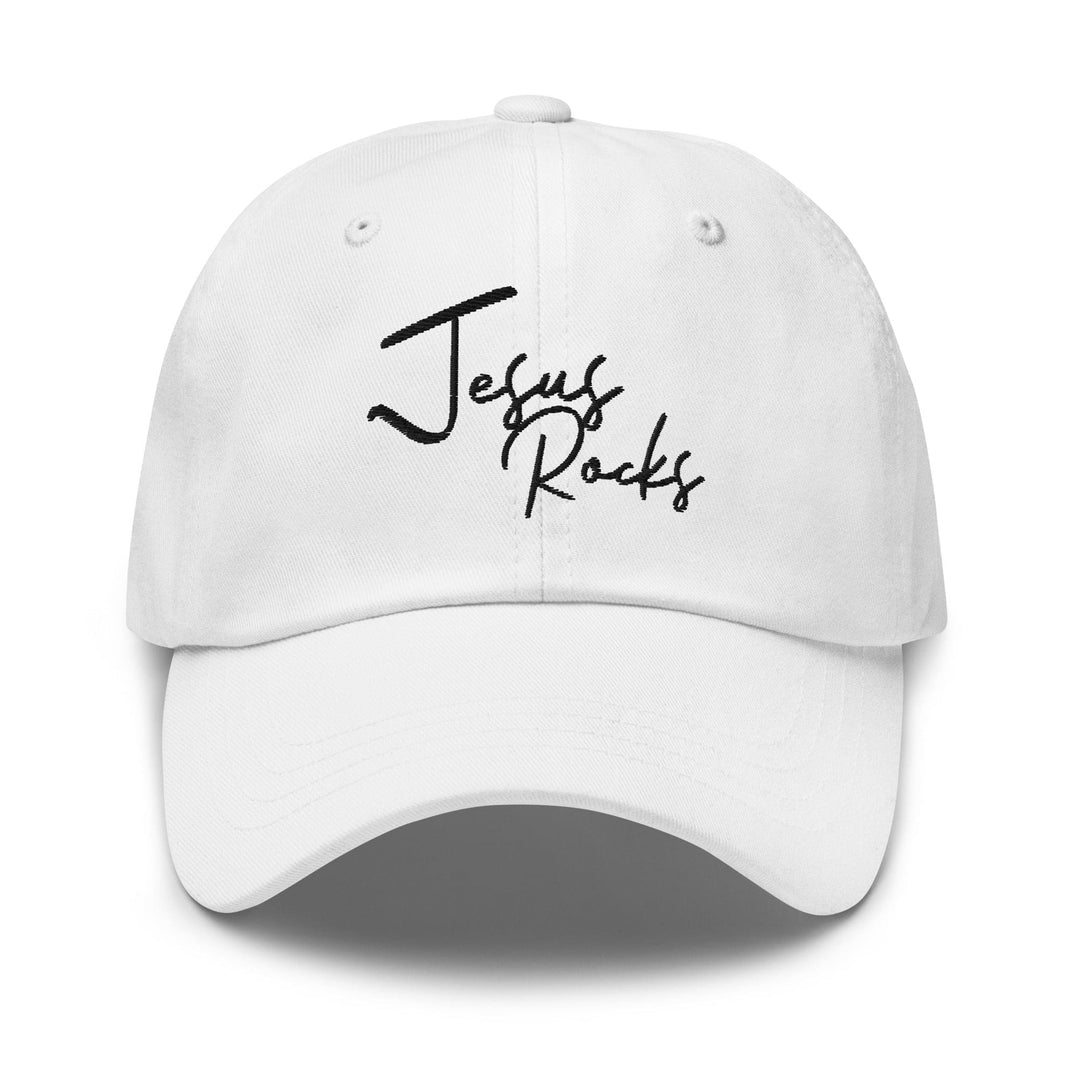 Embroidered Baseball Cap - Adjustable Jesus Rocks - Unisex | Baseball Caps