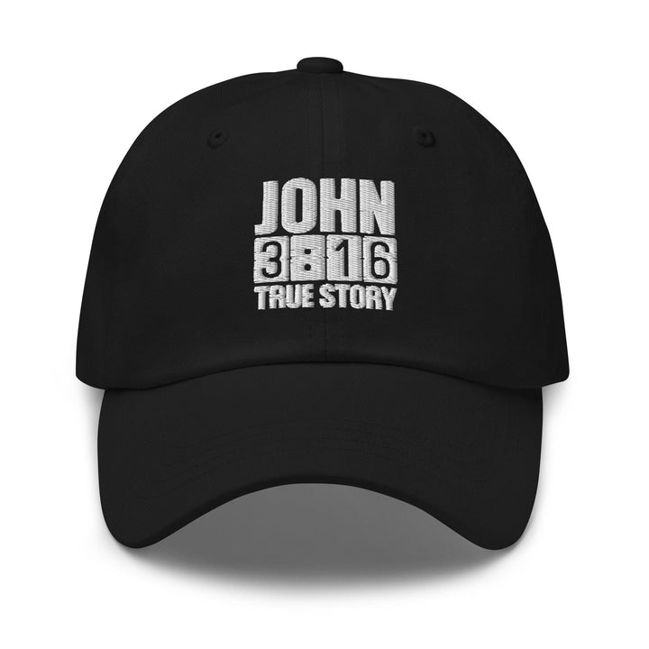 Embroidered Baseball Cap - Adjustable John 3:16 True Story - Unisex | Baseball