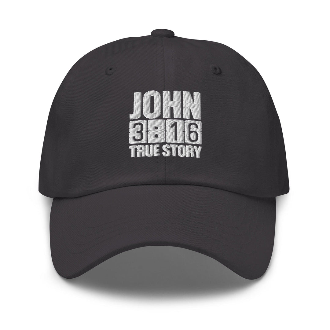 Embroidered Baseball Cap - Adjustable John 3:16 True Story - Unisex | Baseball