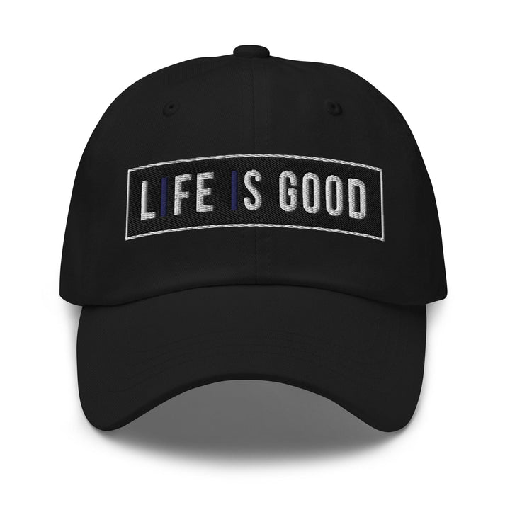 Embroidered Baseball Cap - Adjustable Life is Good Print - Unisex | Baseball