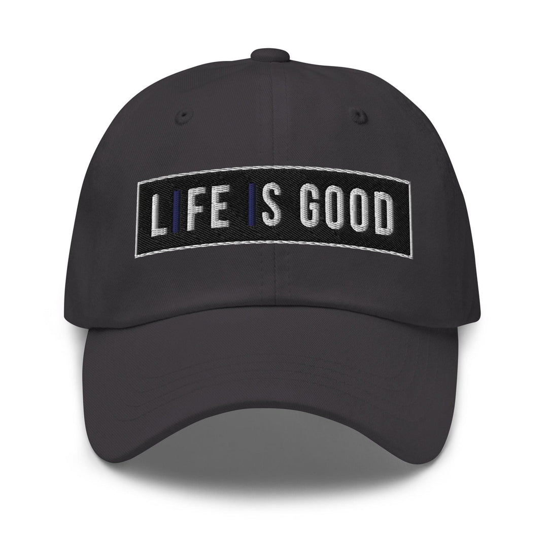 Embroidered Baseball Cap - Adjustable Life is Good Print - Unisex | Baseball