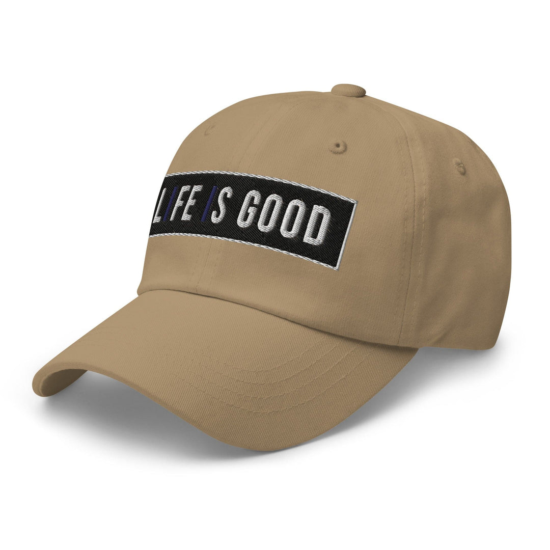 Embroidered Baseball Cap - Adjustable Life is Good Print - Unisex | Baseball