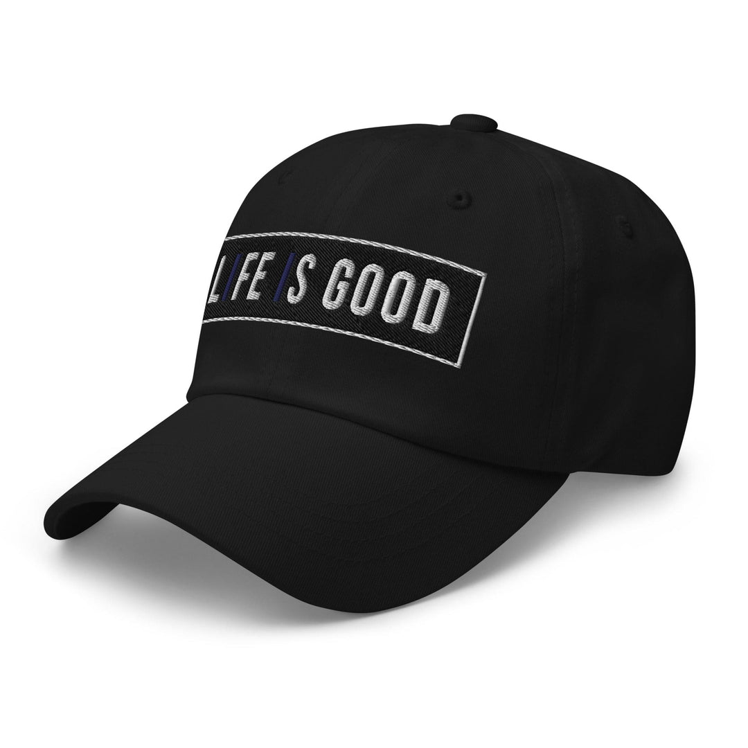 Embroidered Baseball Cap - Adjustable Life is Good Print - Unisex | Baseball