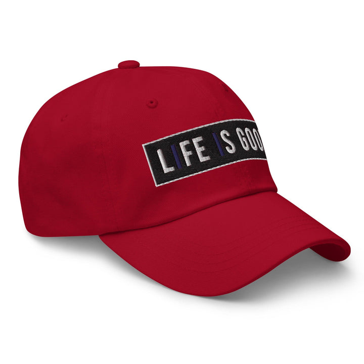 Embroidered Baseball Cap - Adjustable Life is Good Print - Unisex | Baseball