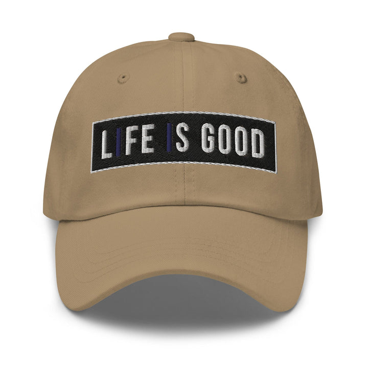 Embroidered Baseball Cap - Adjustable Life is Good Print - Unisex | Baseball