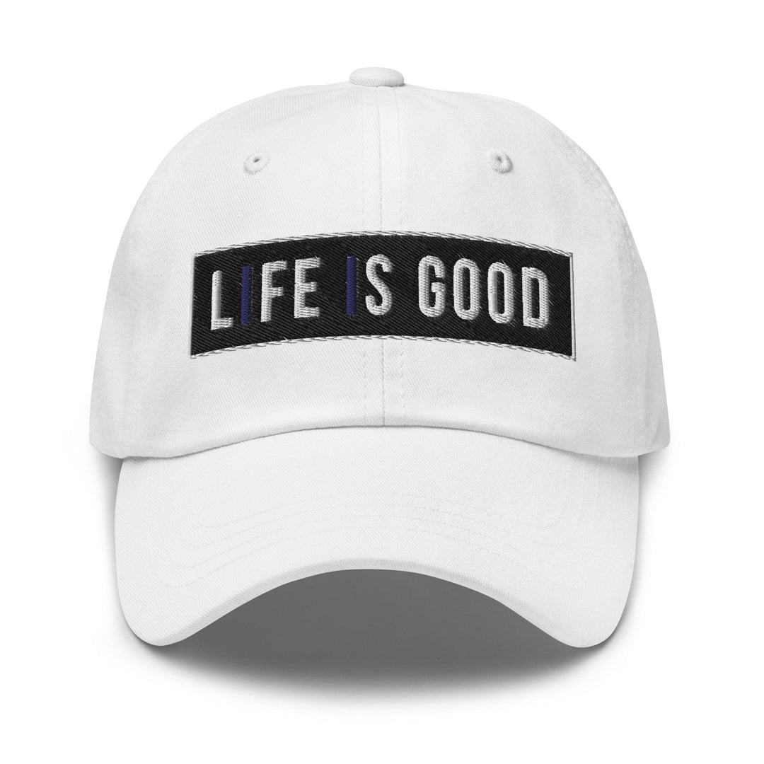 Embroidered Baseball Cap - Adjustable Life is Good Print - Unisex | Baseball