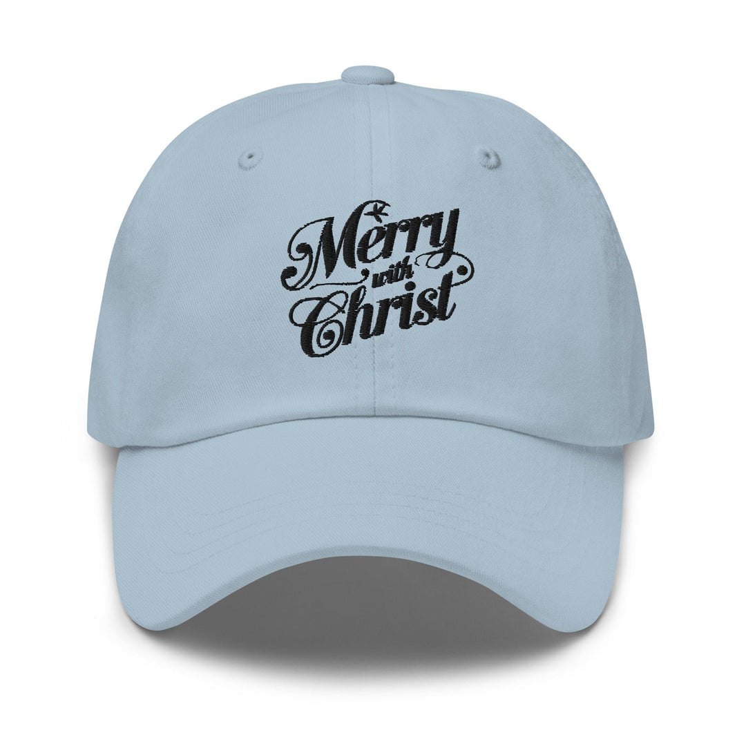 Embroidered Baseball Cap - Adjustable Merry with Christ - Unisex | Baseball