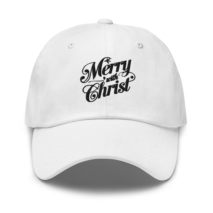 Embroidered Baseball Cap - Adjustable Merry with Christ - Unisex | Baseball