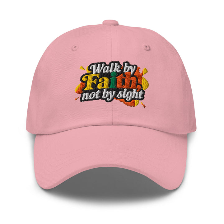 Embroidered Baseball Cap - Adjustable Walk by Faith not by Sight - Unisex