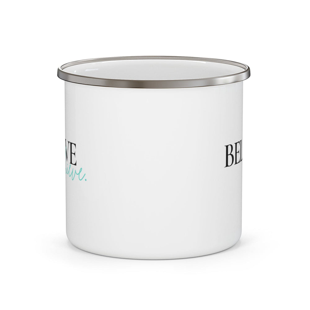 Enamel Camping Mug Believe and Achieve - Decorative | Enamel Mugs