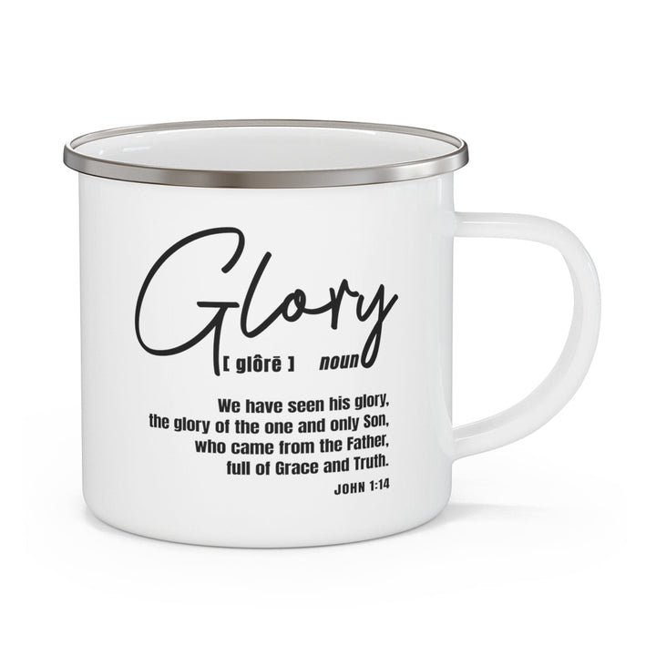 Enamel Camping Mug Glory - Christian Inspiration Black - Decorative | Enamel