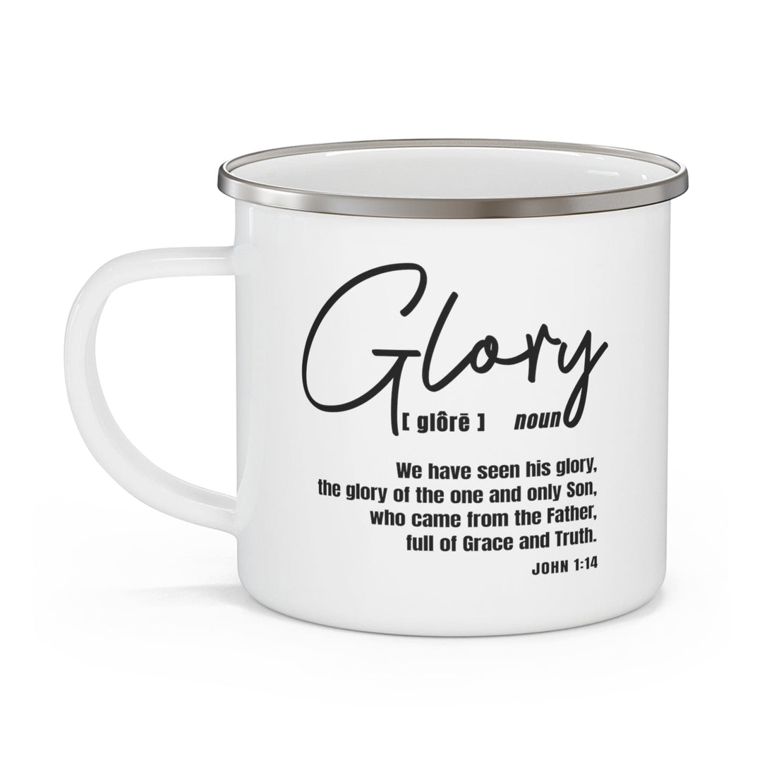 Enamel Camping Mug Glory - Christian Inspiration Black - Decorative | Enamel