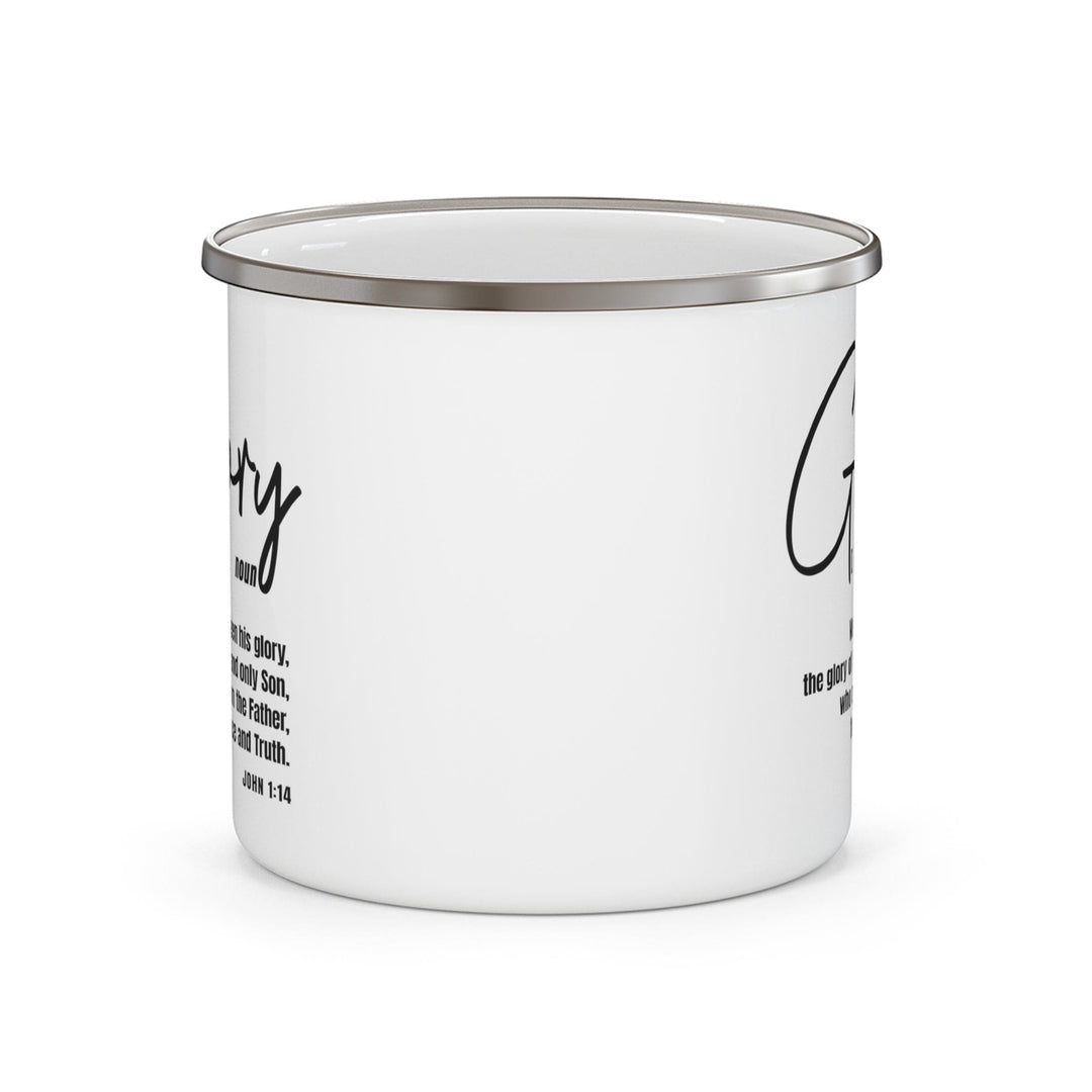 Enamel Camping Mug Glory - Christian Inspiration Black - Decorative | Enamel