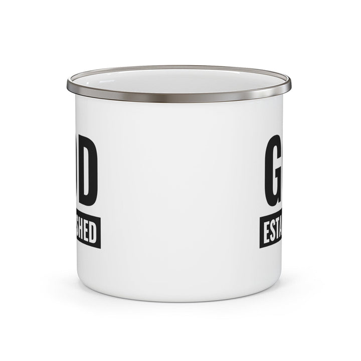 Enamel Camping Mug God Established - Decorative | Enamel Mugs