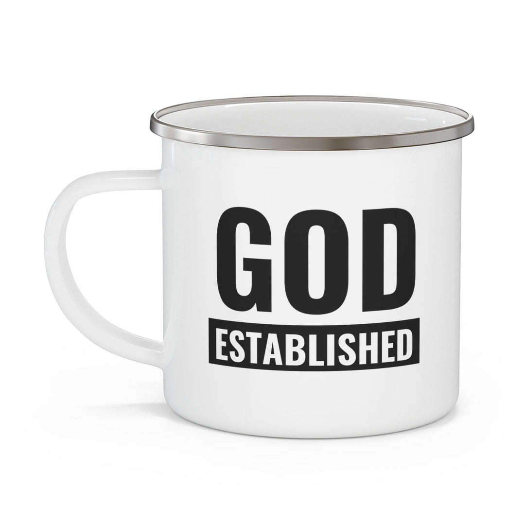 Enamel Camping Mug God Established - Decorative | Enamel Mugs