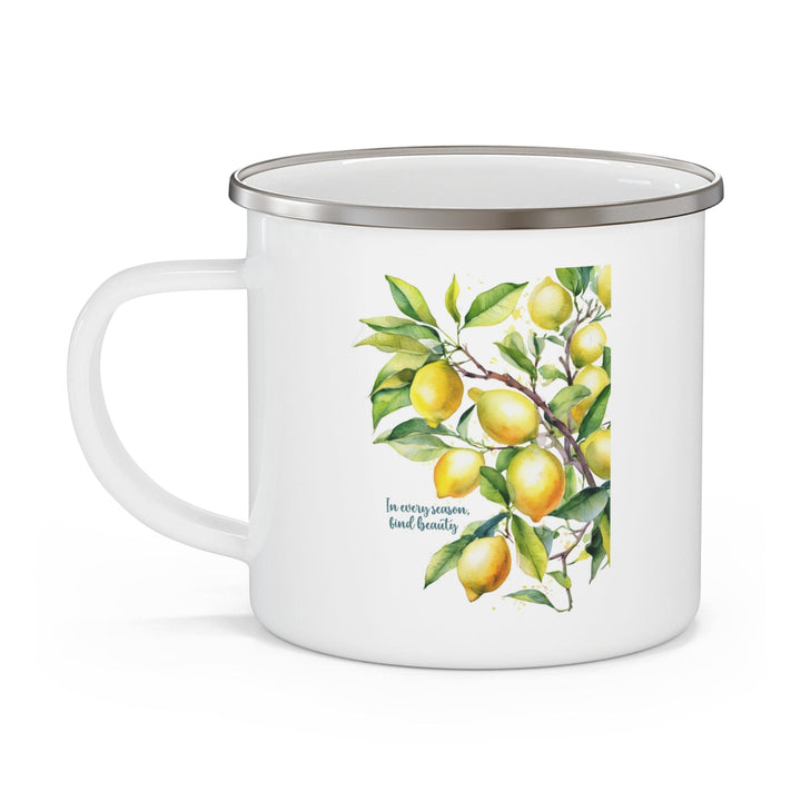 Enamel Camping Mug in Every Season Find Beauty Lemon Tree - Decorative | Enamel