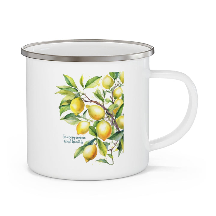 Enamel Camping Mug in Every Season Find Beauty Lemon Tree - Decorative | Enamel