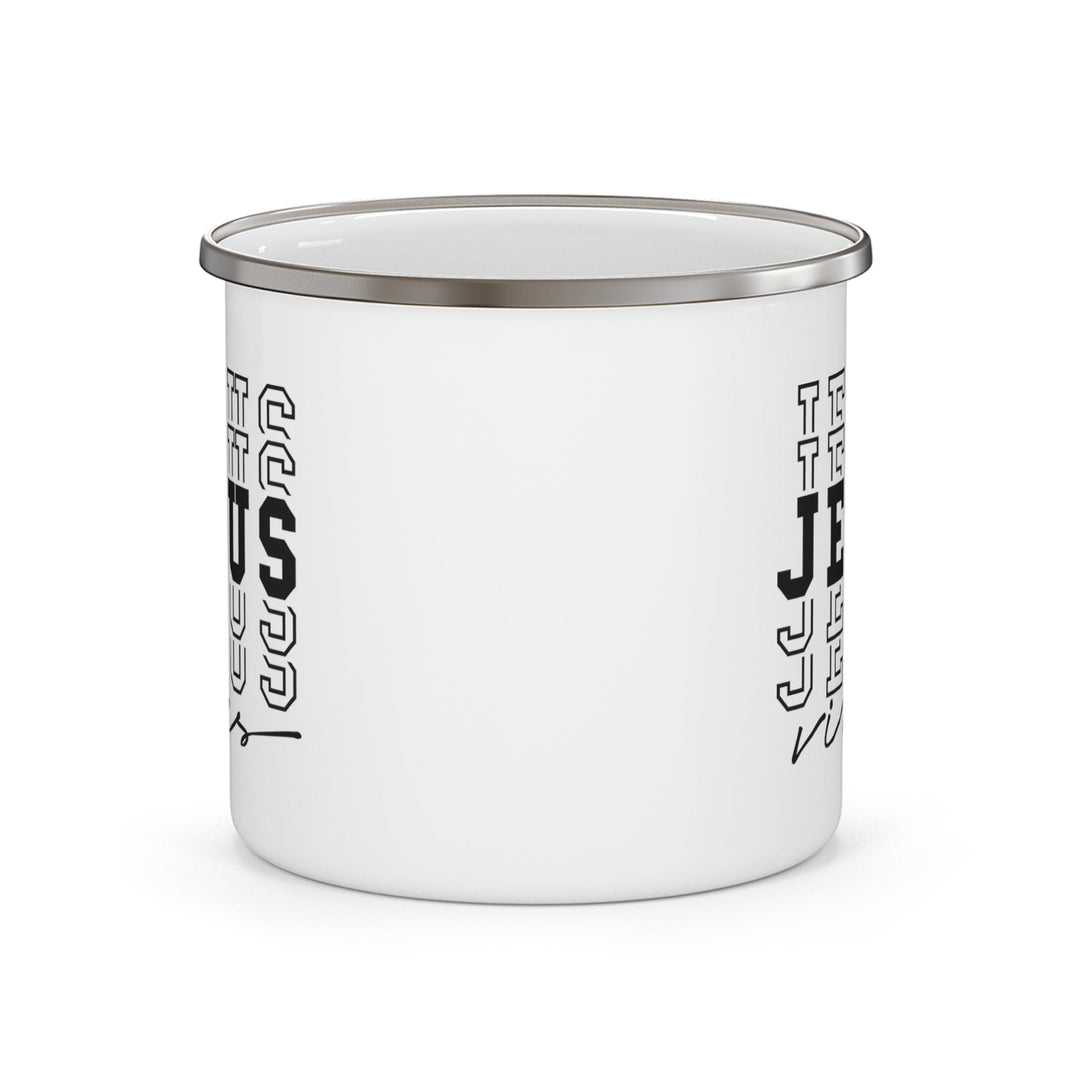 Enamel Camping Mug Jesus Vibes - Decorative | Enamel Mugs